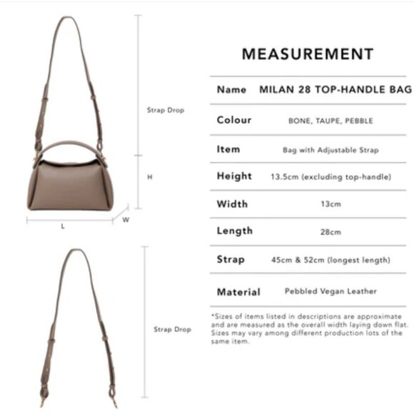 Sunday Staples Milan 28 Top Handle Bag in Hazelnut - Picture 2 of 6
